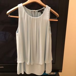 Jcrew light blue blouse.